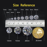 Luxury Designer 100% Real 3.5mm 0.2ct Moissanite Diamonds Hoop Earrings for Women Silver Earrings Fine Jewellery - The Jewellery Supermarket