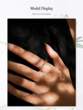 Fashion Geometric Cross Line 925 Sterling Silver AAAA Lab Created Diamonds Ring