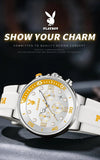 Luxury Brand Waterproof Luxury Quartz Men's Watch with Silicone Strap Fashionable High Quality Wristwatch