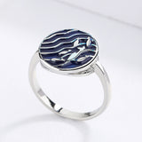 Elegant Fashion Handmade Enamel Round Geometric New Rings for Women