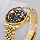 New PD-1662 V5 Luxury Ceramic Bezel Automatic 100M Waterproof GMT Mechanical Watches for Men - The Jewellery Supermarket