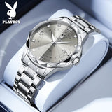 Elegant Fashion Luxury Brand Original Stainless Steel Waterproof Calendar Luminous Quartz New WristWatches
