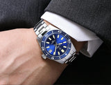New 38mm Diver Mens Watch Japan NH35A Automatic Mechanical Sapphire Glass Date Luminous 200M Waterproof Wristwatch
