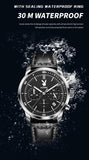 Original Quartz Watch for Men with Luxury Leather Strap Waterproof Wristwatch Fashionable Very Popular Mens Watch