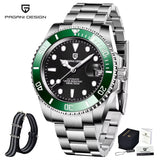 Luxury Brand NH35 100M Waterproof Sapphire Glass Blue Green Black Dial Diver Watch