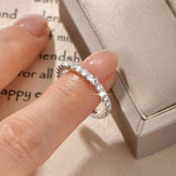 Terrific Full Eternity 2mm VVS1 D Colour Moissanite Stackable Sparkling Ring