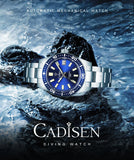 New 38mm Diver Mens Watch Japan NH35A Automatic Mechanical Sapphire Glass Date Luminous 200M Waterproof Wristwatch
