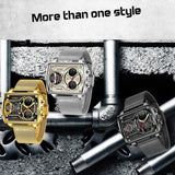 New Men Watch Gold Quartz Led Sport Waterproof Wrist Watch -  Fashion Military Digital Watches - The Jewellery Supermarket