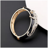 New Arrival Unique Special Leopard On the Enamel Bangle Statement Trendy Bracelet for Women - Party Prom Fashion Gift - The Jewellery Supermarket