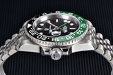 Popular Luxury Brand Left Crown Men Mechanical Wristwatches 100M Waterproof Sapphire Glass PD-1662 GMT Watch for Men