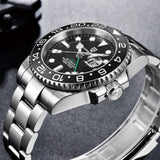 Luxury Brand New Arrival Luxury Mechanical Wristwatch Stainless Steel GMT Watch Sapphire Glass Men Watches