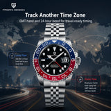 Luxury Brand Mechanical Stainless Steel GMT Watch Sapphire Glass Diver Watch