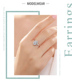 New Fashion Hexagon AAAA Lab Created Diamond Solid Sterling Silver Luxury Ring