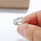 New Design 3*4MM VVS1 D Colour Moissanite Diamonds Silver Engagement Ring