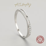 Selection of Stackable Shiny AAAA Lab Created Diamonds Fashion 925 Silver Rings