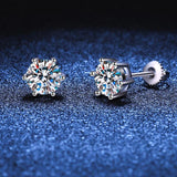 Marvelous 1-4CT WGP Moissanite Diamonds Earring Studs for Women and Men - Solitaire 00% S925 Silver Fine Jewellery - The Jewellery Supermarket