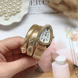 Popular Creative Snake Shaped Women's Quartz Analogue Watches - Women's Bracelets Personalized Wristbands For Women