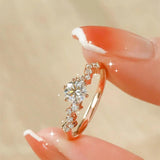 Terrific GRA Certified Round Classic Six Claws Moissanite Engagement Wedding Rings Sterling Silver Fine Jewellery