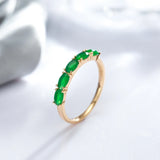 Lovely Opal Green 14K Goled Filled AAA Zircon Crystals Luxury Design Ring