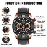 Famous Brand Sport Quartz Chronograph Military Style Luminous Date Mens Watches - Ideal Present - The Jewellery Supermarket