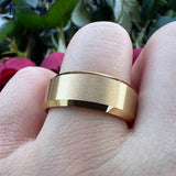 Beveled Satin Finish 6mm 8mm Classic Tungsten Carbide Wedding Rings for Men Women