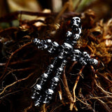 Popular 316L Stainless Steel Skull Cross Pendant Punk Bike Men's Necklace Pendant High Quality Jewellery  - The Jewellery Supermarket