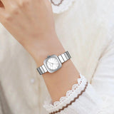 Elegant Minimalist Rose Gold Plated Elliptic Women's Watches,  Square Japanese Movement Casual Fashion Wristwatches