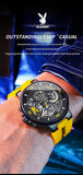 Original Silicone Strap Male Watch Fashion Trend Multifunction Men's Wrist Watches High Quality Luxury Quartz Watch Men