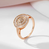 Fabulous 14K Gold Filled AAA Zircon Diamonds Full Paved Ring Fine Jewellery