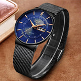 New Arrival Luxury Waterproof Ultra Thin Date Steel Strap Casual Quartz Sports Men Watches - The Jewellery Supermarket