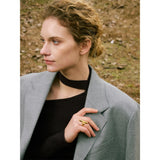 18K Gold Plated Distinctive Adjustable Stainless Steel Geometric Chic Charm Ring
