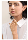 18K Gold Plated Stainless Steel Chain Tassel Adjustable High Quality Charm Stylish Ring