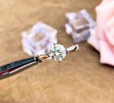 Fabulous 100% Real Moissanite Ring D VVS1 Adjustable Size S925 Sliver GRA Certificate Wedding Rings for Women