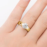Brilliant D Colour VVS1 Moissanite Diamonds Ladies Rings Engagement Wedding S925 Sterling Silver Fine Jewellery