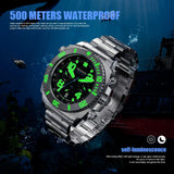 Top Brand Sport Automatic Movement Quartz Stainless Steel Sapphire Crystal 500M Waterproof Watches  - Ideal Gift