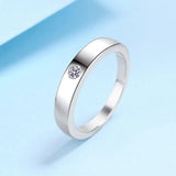 Excellent 3mm Moissanite Diamond S925 Silver Women Men's Ring  - Couple Wedding Engagement Ring With Certificate