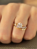 Sparkling 1 Carat VVS1 D Colour Moissanite Diamond Princess Star Ring