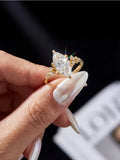 Elegant Classic VVS1 D Colour 2 Carat Marquise Moissanite Ring Fine Jewellery