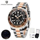 New LUXURY DESIGN Top Mechanical Automatic Watch Sports Rubber Diver Series Watch Luminous Date Display Wristwatches
