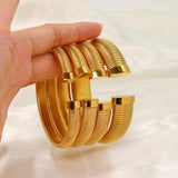 New 4 Styles Waterproof Textured Stainless Steel Cuff Bangles - High Quality Daily Wear Jewellery - The Jewellery Supermarket