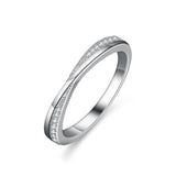 Charming 2MM VVS1 D Colour Moissanite Diamonds Simple Engagement Rings For Women Sterling Sliver Fashion Jewellery