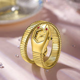 A Half-Circle Snake Shaped Best Selling Diamond Engraved Lady's Snake Watch