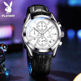 New Luxury Famous Brand Fashion Trendy Original Leather Strap High Quality Waterproof Multifunction Wristwatch