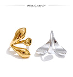 18K Gold Plated High Quality Smooth Stainless Steel Geometric Casting Distinctive