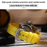 Popular Stainless Steel Calendar Display Luminous 200m Diver Silicone Quartz Watch