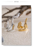 New Design 18K Gold Plated Stainless Steel Metal Geometric Adjustable Creative Ring