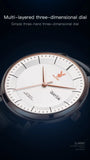 PLAYBOY Casual Simple Automatic Mechanical Men's Watches Original Waterproof Calendar High Quality Watch for Men