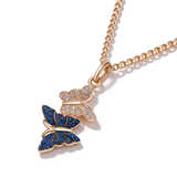 14K Gold Filled Unique Butterfly Design Luxury Fashion Pendant And Necklace For Women
