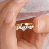 Superb 4mm&3mm&1.6mm VVS1 D Colour Moissanite Diamonds S925 Silver Engagement Ring