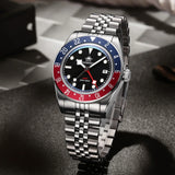 Luxury GMT515-24H Men's Watch Diver 200m Bubble Mirror Glass BGW9 Super Luminous Stainless Steel Men's Analog Watches